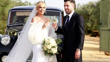 Jordi Alba y su pareja, Romarey Ventura, se han casado en la Hacienda de Orán.