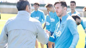 Messi volvió a entrenar