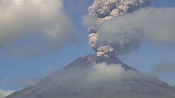 Prevén caída de ceniza del volcán Popocatépetl en CDMX