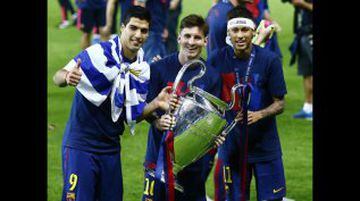 El Barcelona campeón de la Champions, Liga y Copa del Rey 
