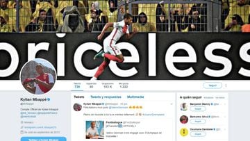 Monaco's Mbappé changes social media image to 'priceless'
