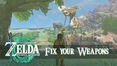 The Legend of Zelda: Tears of the Kingdom - how to fix weapons and shields
