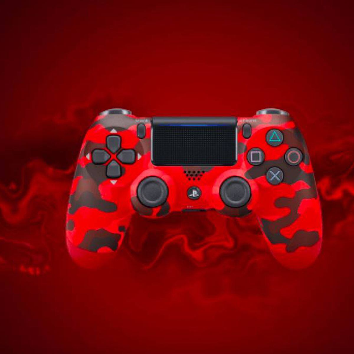 MANDO PS4 DUALSHOCK Color Rojo Camuflaje Original Playstation 4