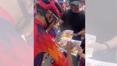 Egan y el mensaje en la Vuelta a Cataluña: “Colombia te quiere”