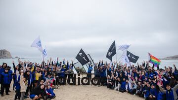 ¡Hasta pañales y bidones! Adidas recoge 300 kilos de basura en playa de Algarrobo