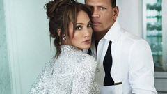 Jennifer Lopez y Alex Rodr&iacute;guez: desatan la pol&eacute;mica con este posado. Foto: Vanity Fair