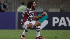 Marcelo celebra un gol de Fluminense.