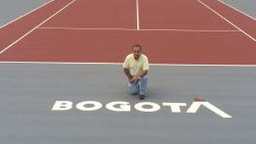 Pedro Bravo, encargado de las pistas del ATP de Bogot&aacute;.