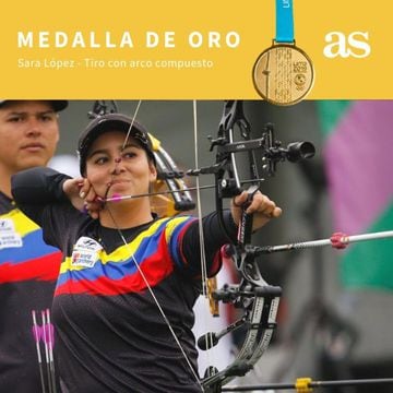 Sara López consiguió la medalla de oro en tiro con arco. 