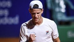 BUENOS AIRES, ARGENTINA - MARCH 05:  Diego Schwartzman of Argentina celebrates after winning a point during a match against Jaume Munar of Spain as part of day 5 of ATP Buenos Aires Argentina Open 2021 at Buenos Aires Lawn Tennis Club on March 5, 2021 in Buenos Aires, Argentina. (Photo by Marcelo Endelli/Getty Images)