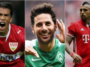 Estos son los mejores jugadores latinoamericanos que han pasado por la Bundesliga de Alemania, a lo largo de su historia.