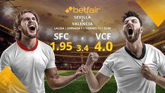 Sevilla FC vs. Valencia CF: horario, TV, estadísticas, clasificación y pronósticos