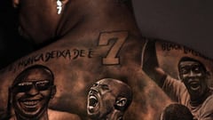 El nuevo tatuaje de Vinicius inspirado en las leyendas del deporte: de Pelé a Michael Jordan