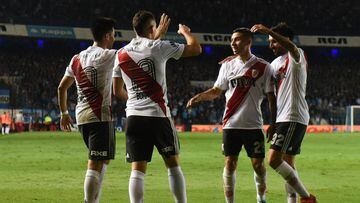 Santos Borré anota en el triunfo de River Plate sobre Racing