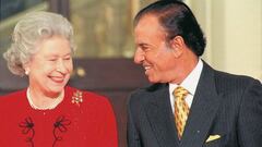 En 1998 el entonces presidente argentino Carlos Menem visitó a la monarca en Londres.