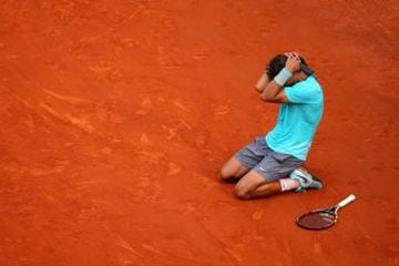 Rafa Nadal en Roland Garros de 2014, ganó a Djokovic por 3-6, 7-5, 6-2 y 6-4.