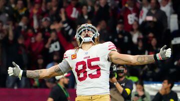 The San Francisco 49ers blew out the Arizona Cardinals in an NFC West showdown from Mexico. Jimmy Garoppolo threw four touchdowns in the 38-10 victory.