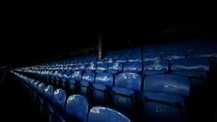 Soccer Football - Premier League - Everton v West Ham United - Goodison Park, Liverpool, Britain - January 1, 2021 General view of empty seats inside the stadium before the match Pool via REUTERS/Jan Kruger EDITORIAL USE ONLY. No use with unauthorized aud