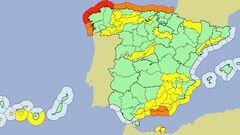 Alertas meteorológicas en España