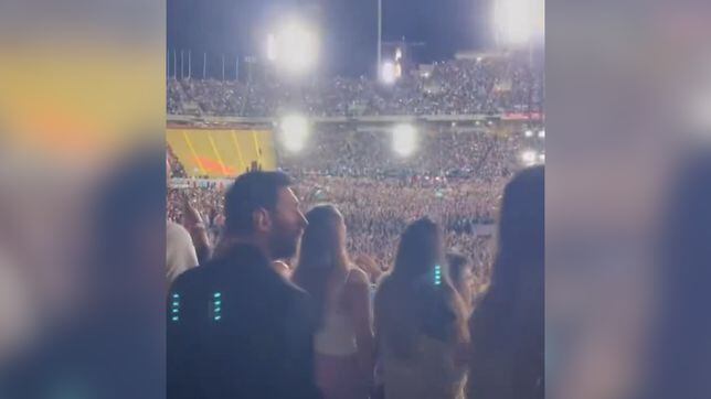 50.000 personas vibrando con el mejor momento del concierto de Coldplay y Messi con esta actitud