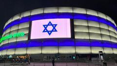 El Movistar Arena proyectó la bandera de Israel