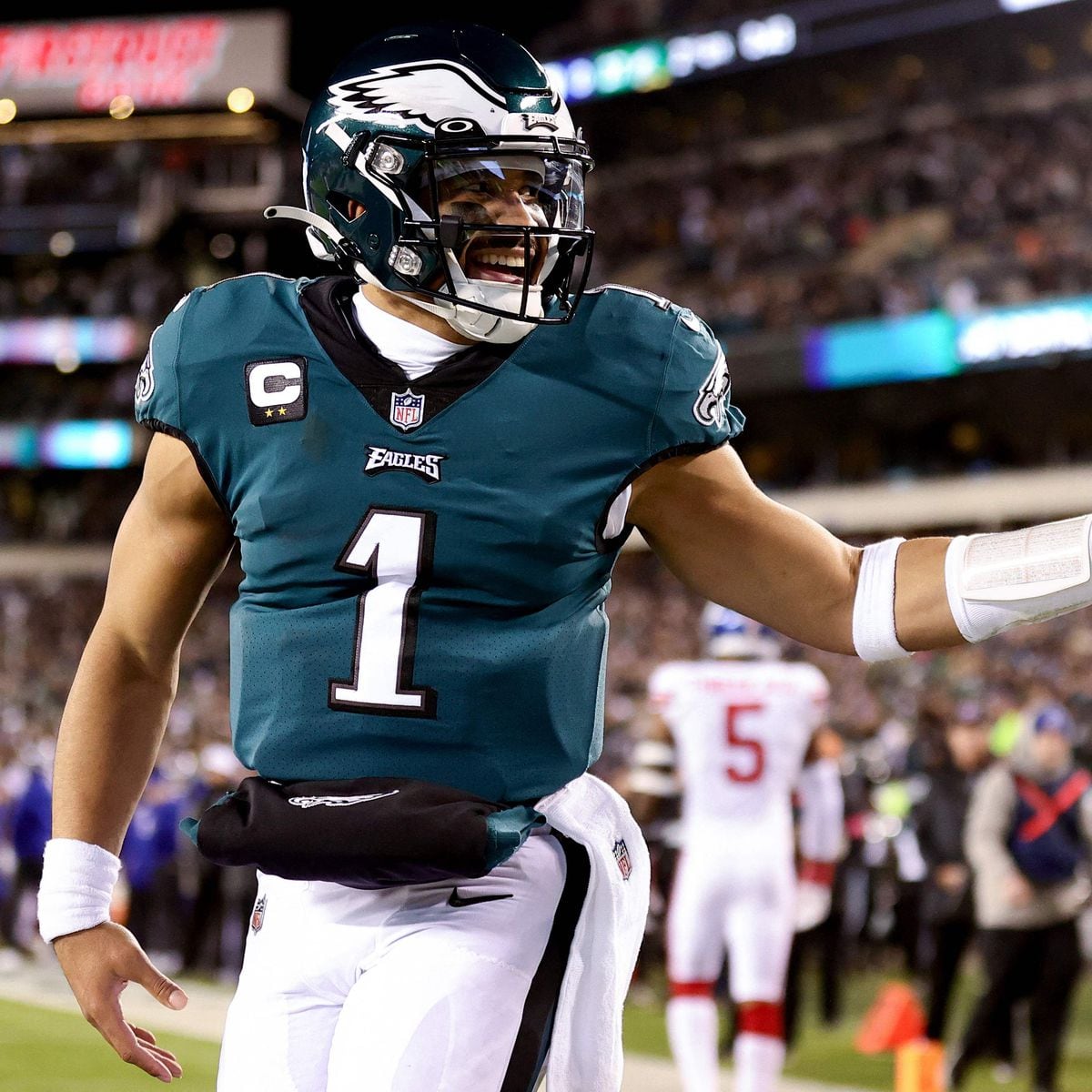What does the Philadelphia Eagles' new Super Bowl jersey look like