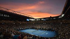 Imagen de la pista Rod Laver Arena durante el Open de Australia 2019 en Melbourne.