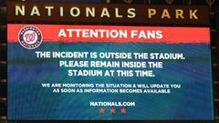 Shooting at Nationals-Padres stadium sees game suspended