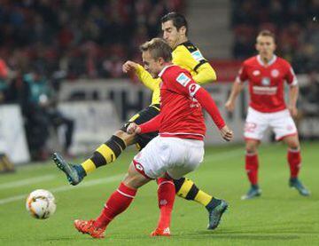 Gonzalo Jara volvió a ser citado en el Mainz 05, pero vio desde el banco de suplentes la dura caída de su equipo ante el Borussia Dortmund por 0-2 como local.