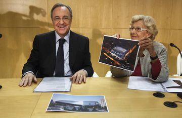 All smiles in Madrid as the plans for the Santiago Bernabéu are unveiled