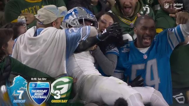 Viral video of Packers fan throwing beer on Lions' Amon-Ra St