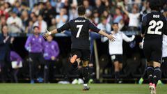 Another record | Real Madrid striker Cristiano Ronaldo celebrates after scoring the first goal against RC Celta.