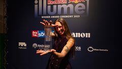 Overall winner Krystle Wright at the Red Bull Illume Winner Award Ceremony on November 30, 2023 in Sölden, Austria.