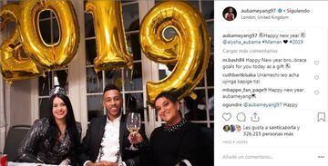 Football stars ring in the New Year