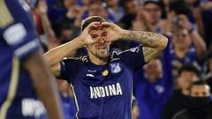 Santiago Giordana celebra un gol en la Superliga