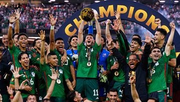 El Tri were given the news by CONMEBOL that the current Gold Cup holders will be top of Group B in the Copa América.
<br><br>

Santiago Gimenez de Mexico con el Trofeo de Campeon durante el partido Mexico (Seleccion Nacional Mexicana) vs Panama, correspondiente a la Gran Final de la Copa Oro de la CONCACAF 2023, en el SoFi Stadium, el 16 de Julio de 2023.
