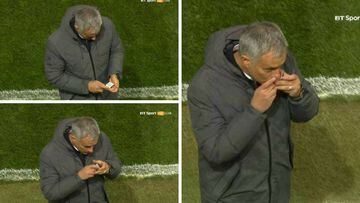 La enigmática celebración de Mourinho que causó sorpresa
