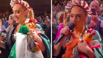 Video: Adele celebra Independencia de México vestida como muñeca Lele