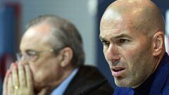 Zidane, en su conferencia de prensa de despedida.
