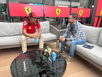Carlos Sainz (Ferrari) y AS, en Yeda, Arabia Saudí. F1 2023.