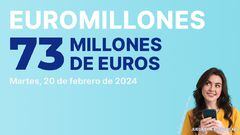 Euromillones: comprobar los resultados del sorteo de hoy, martes 20 de febrero