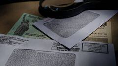 Cheque de est&iacute;mulo del IRS fotografiado en San Antonio, Texas. Abril 23, 2020.