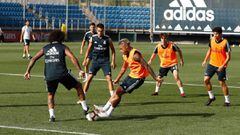 El Real Madrid complet&oacute; su entrenamiento jugando un partido amistoso ante el Castilla.