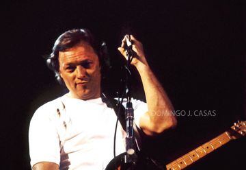 David Gilmour pictured when Pink Floyed played Atleti's stadium in 1988.