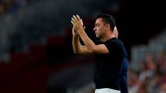 Xavi Hernandez head coach of Barcelona during the UEFA Champions League group C match between FC Barcelona and Viktoria Plzen at Spotify Camp Nou on September 7, 2022 in Barcelona, Spain. (Photo by Jose Breton/Pics Action/NurPhoto via Getty Images)