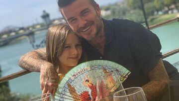 La familia Beckham disfruta de los encantos de Sevilla tras la boda de Ramos