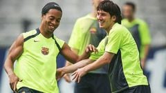 Ronaldinho y Messi.