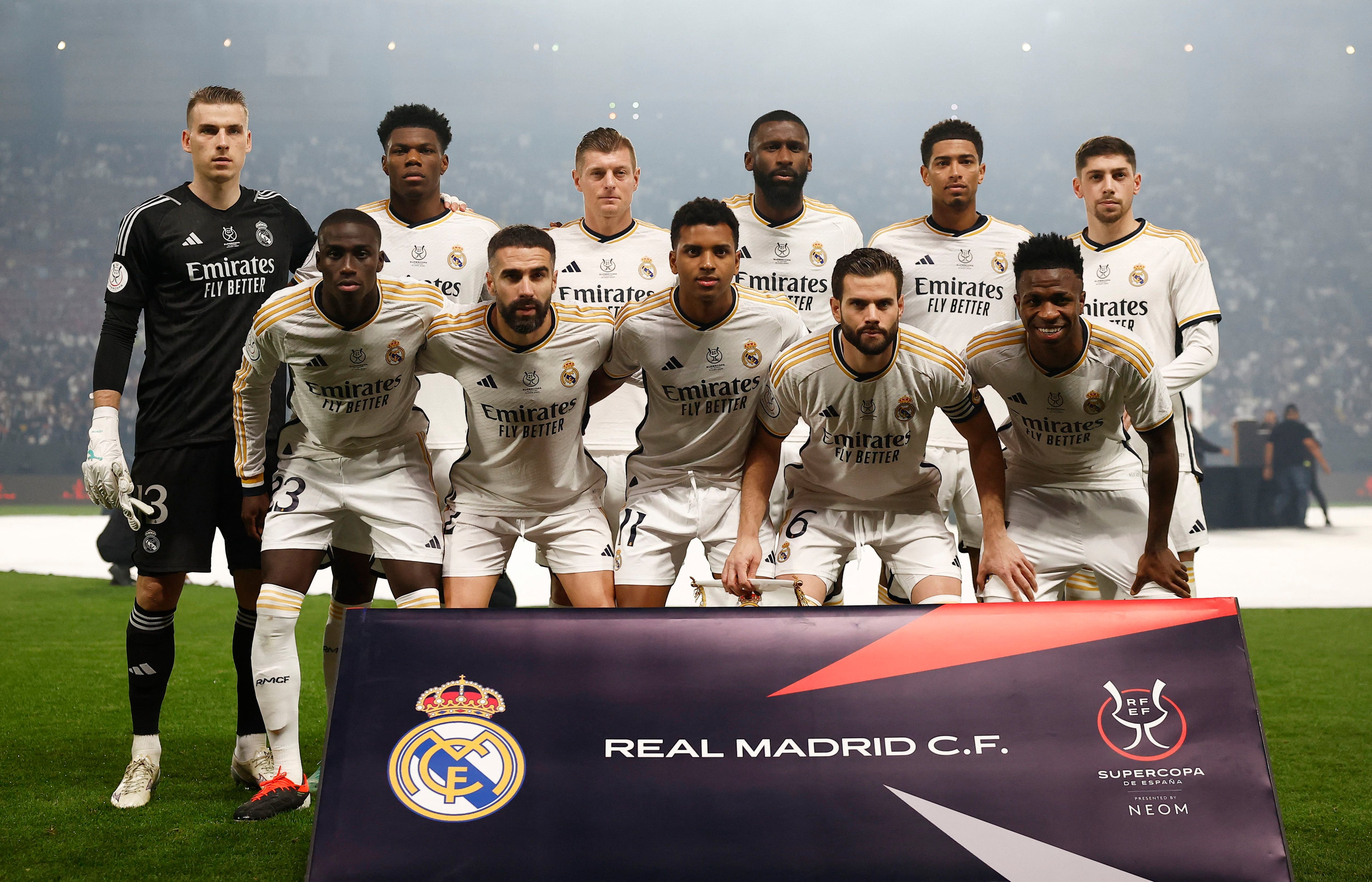 1x1 del Real Madrid en la final: Vinicius, el príncipe de Riad