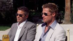George Clooney y Brad Pitt en Ocean&#039;s Eleven