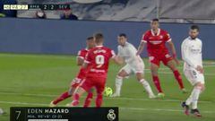 El 'gol por casualidad' de Hazard que salvó al Madrid